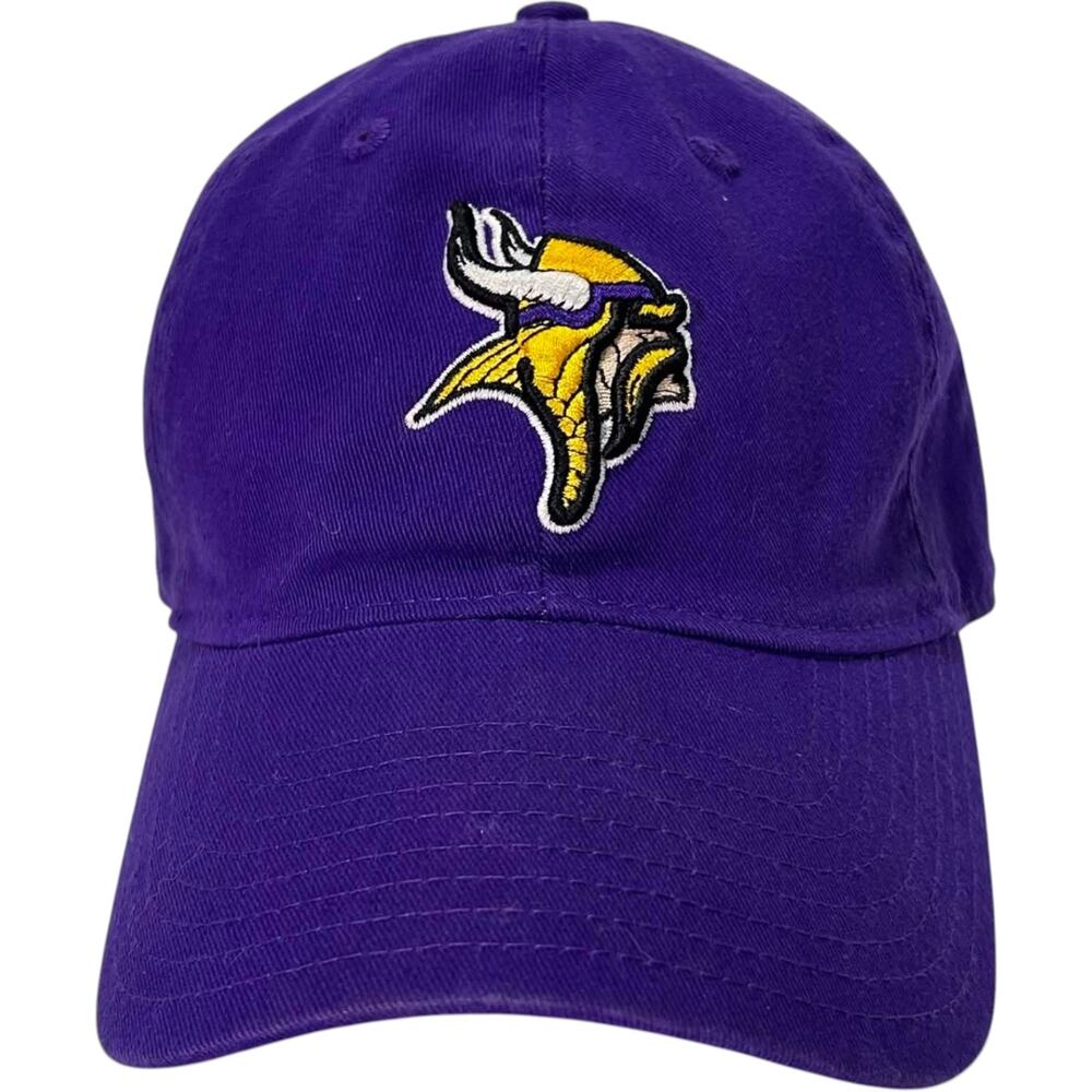 NFL Team Apparel Minnesota Vikings Purple Baseball Cap Men's OS Football Dad Y2K